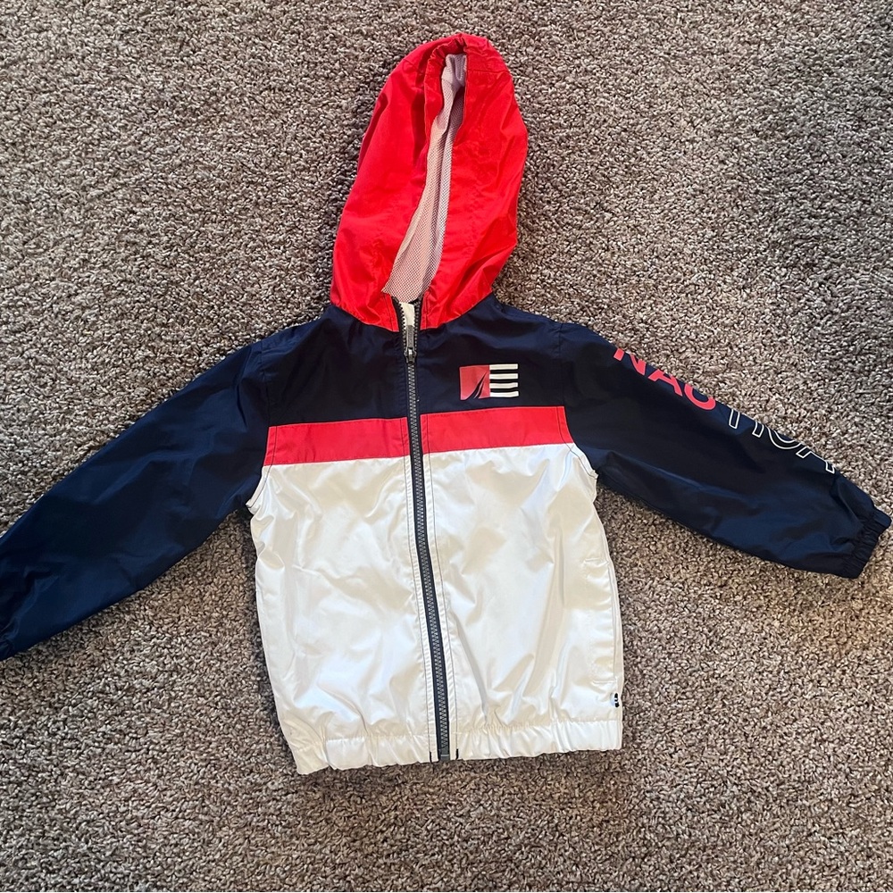 Nautica Hood Windbreaker Jacket Toddler Boy’s Size 3T